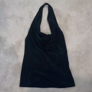 Bcbgmaxazria draped front top size XS in black